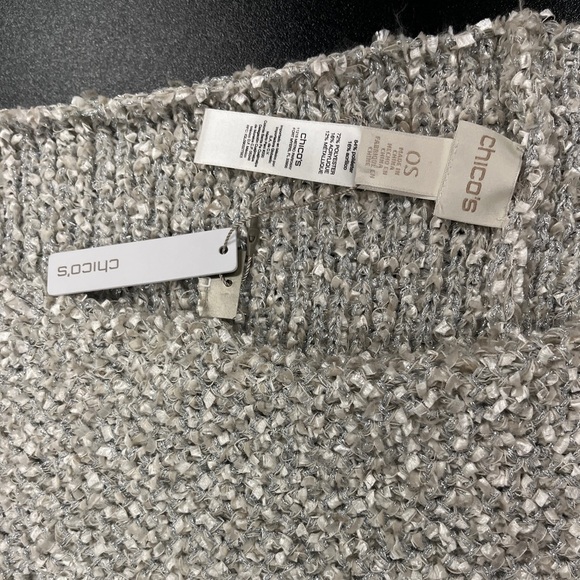 Chico’s NWT Crinkle Metallic Infused Infinity Scarf - Picture 3 of 5